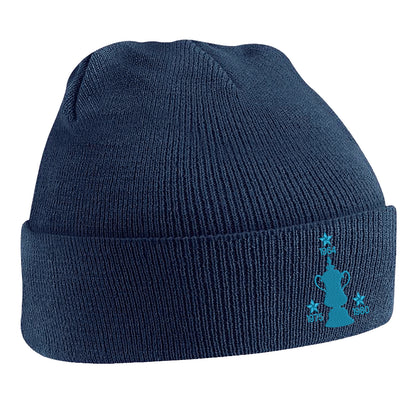Retro West Ham Three Time Cup Winners Embroidered Beanie Hat