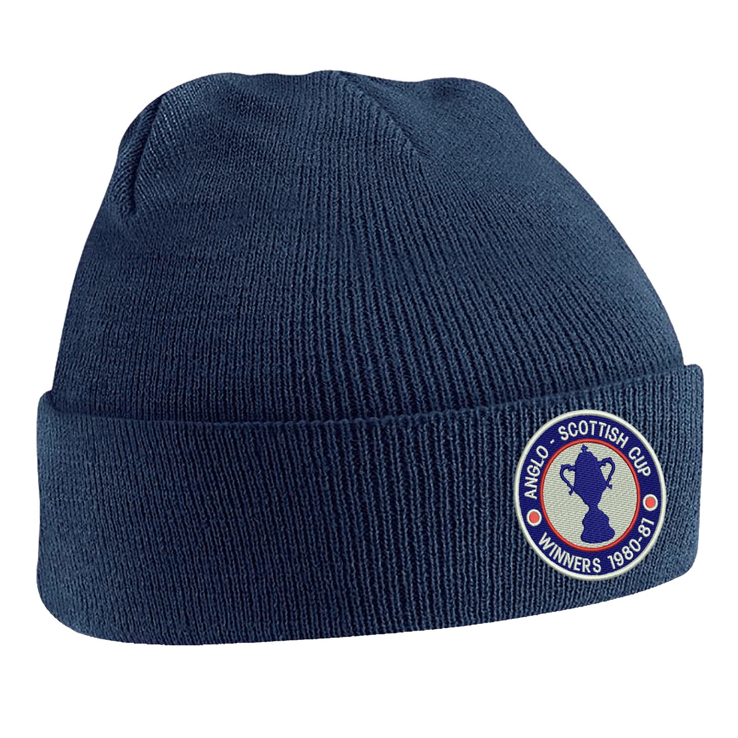 Retro Chesterfield Anglo-Scottish Cup Winners 1981 Embroidered Beanie Hat