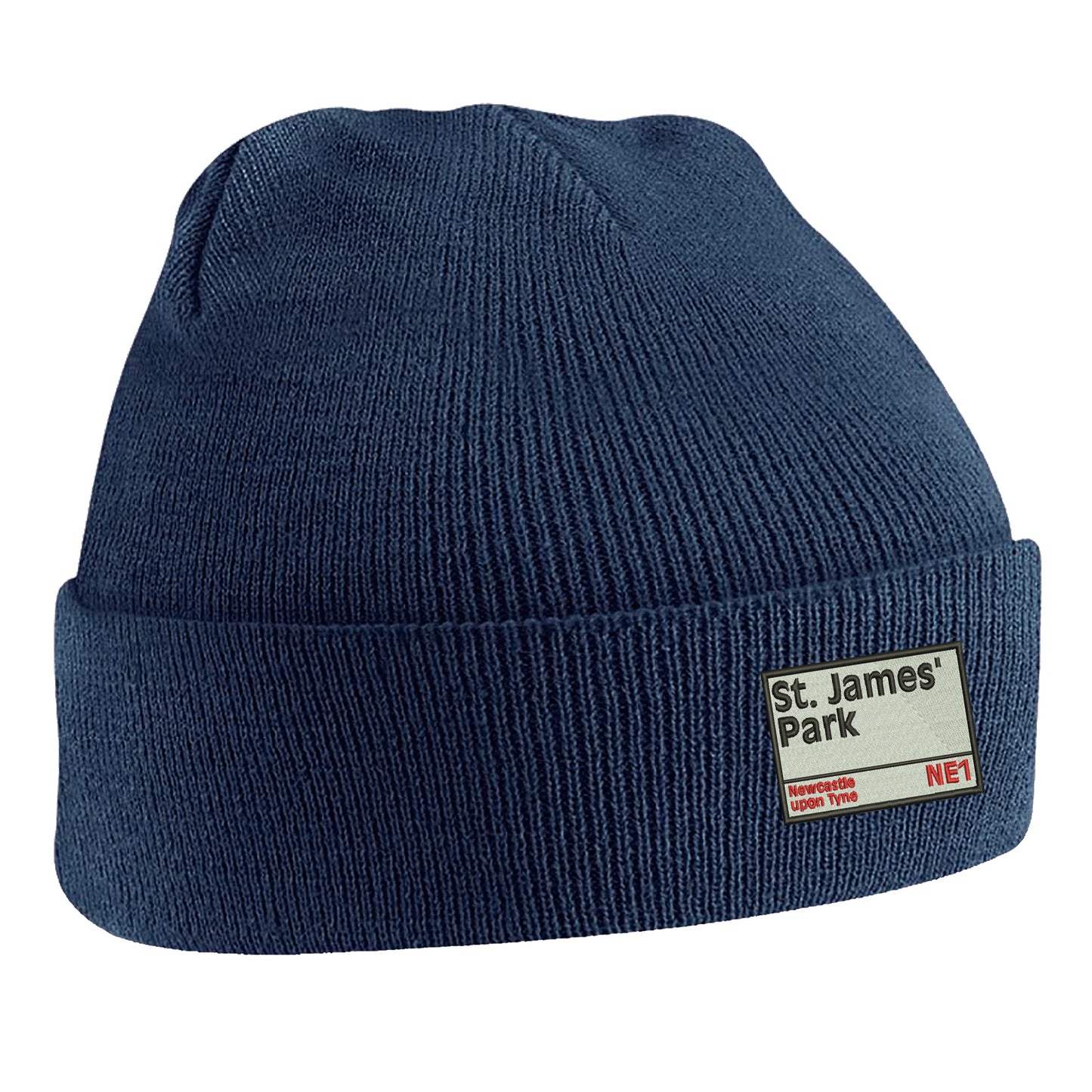St James' Park NE1 Embroidered Beanie Hat