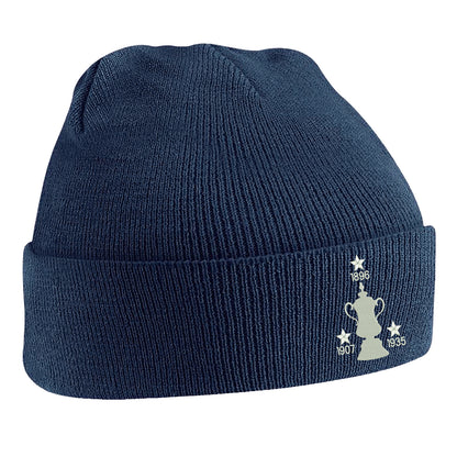 Retro Sheff Wed Three Time Cup Winners Embroidered Beanie Hat