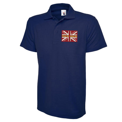 Walk On Walk On Coloured Union Jack Polo Shirt
