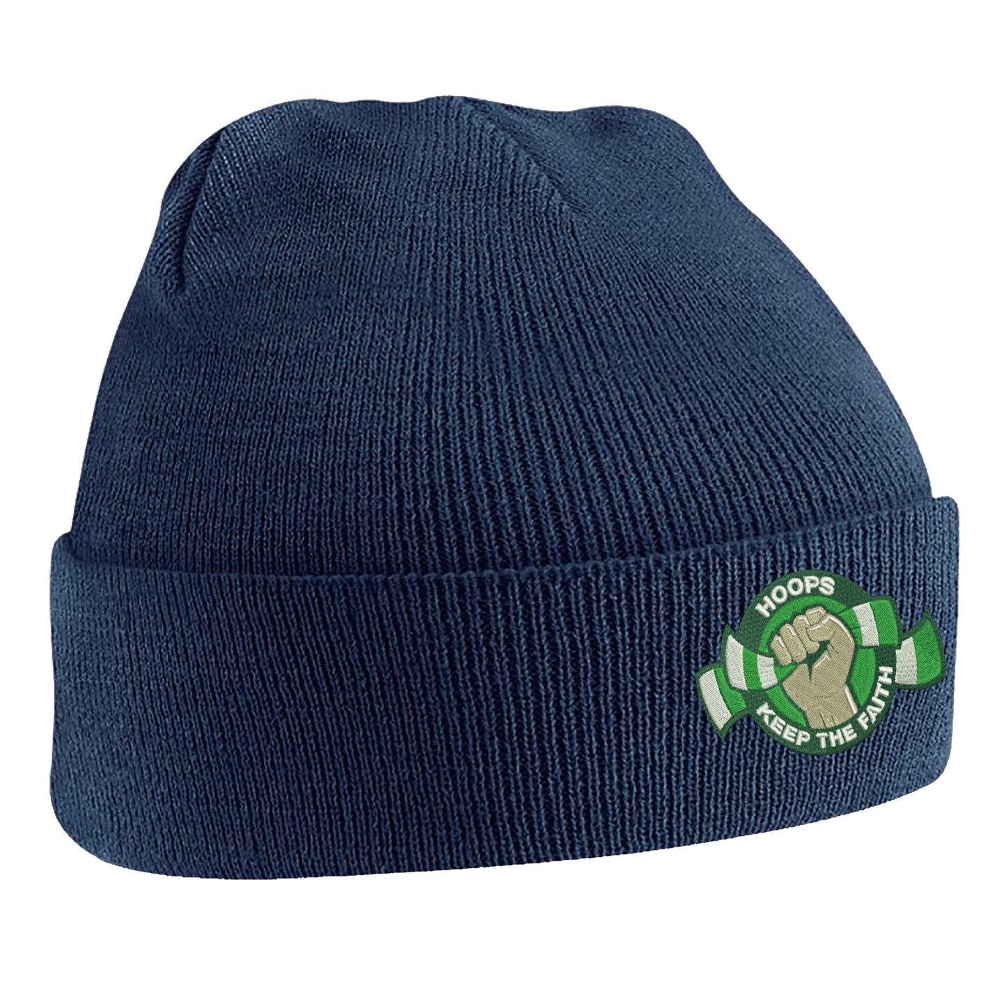 Hoops Keep The Faith Embroidered Beanie Hat