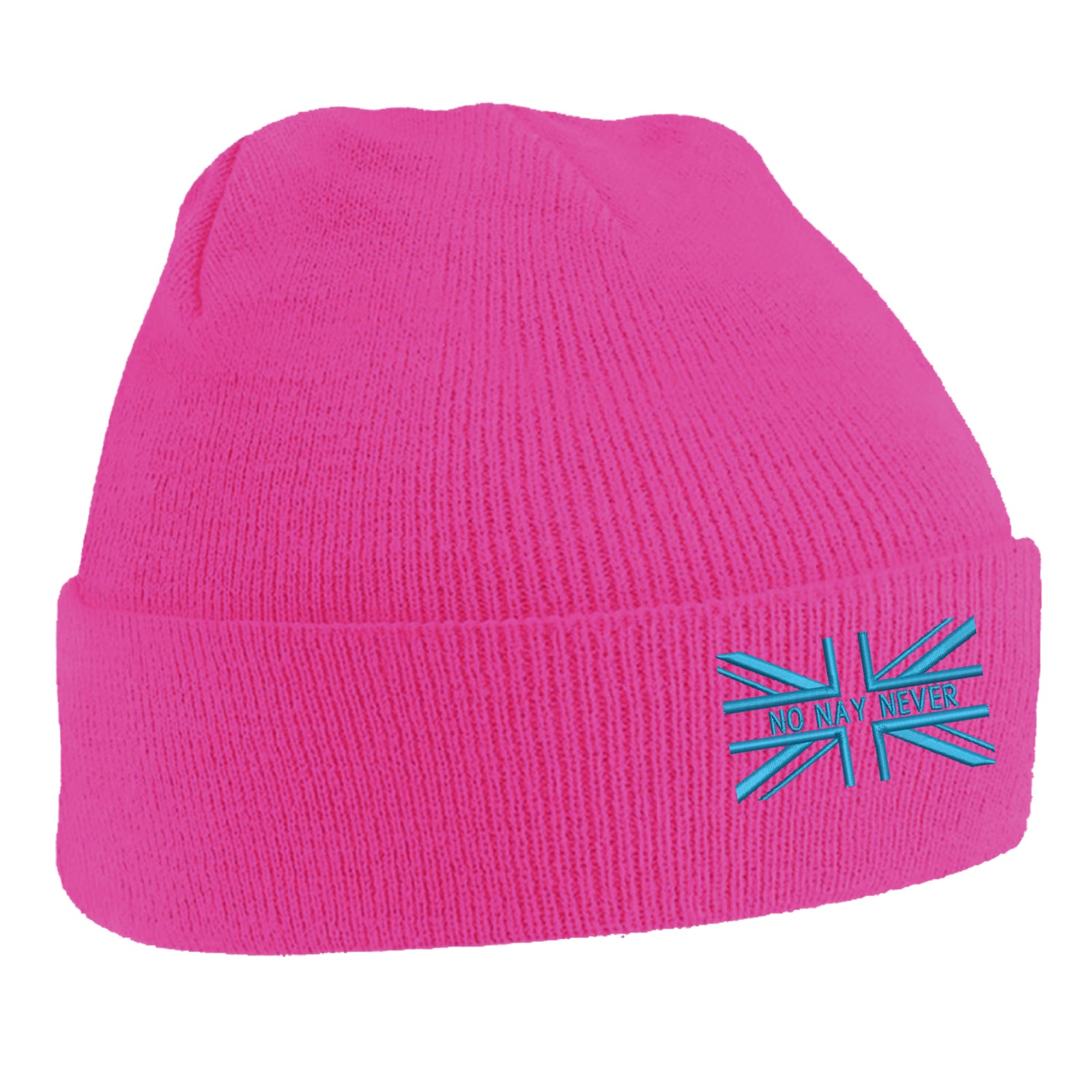 No Nay Never Union Jack Beanie Hat