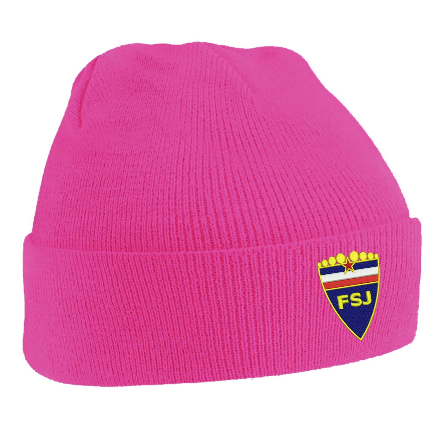 Retro Yugoslavia 1945 Embroidered Beanie Hat