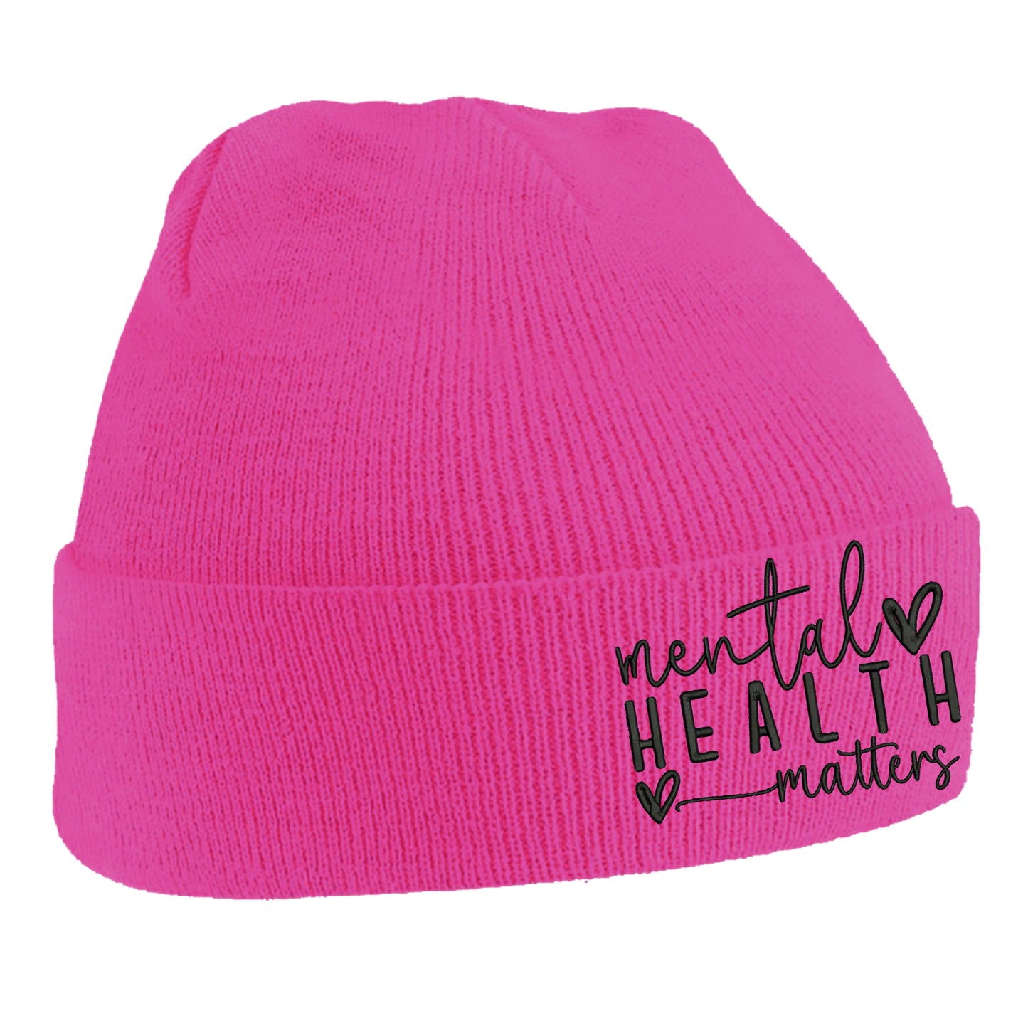 Yellow Mental Health Beanie Hat