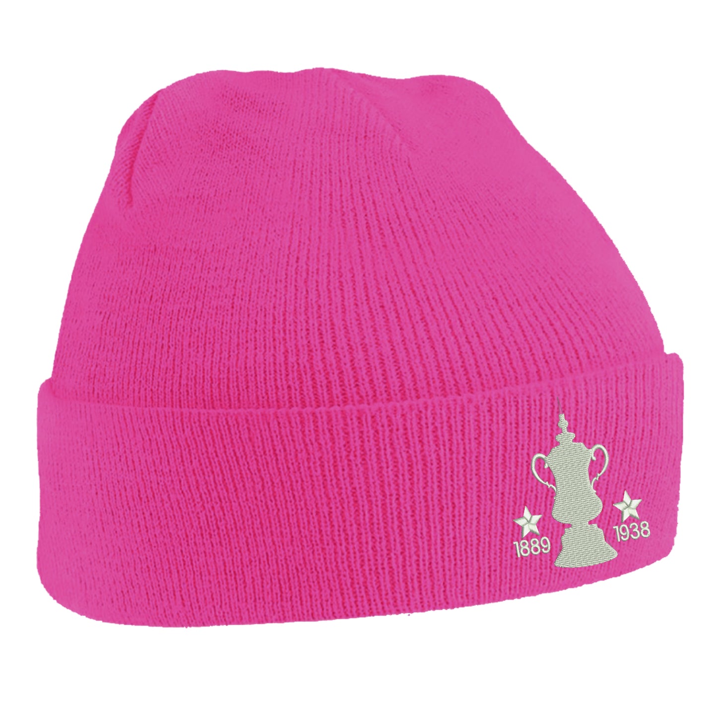 Retro Preston Two Time Cup Winners Embroidered Beanie Hat