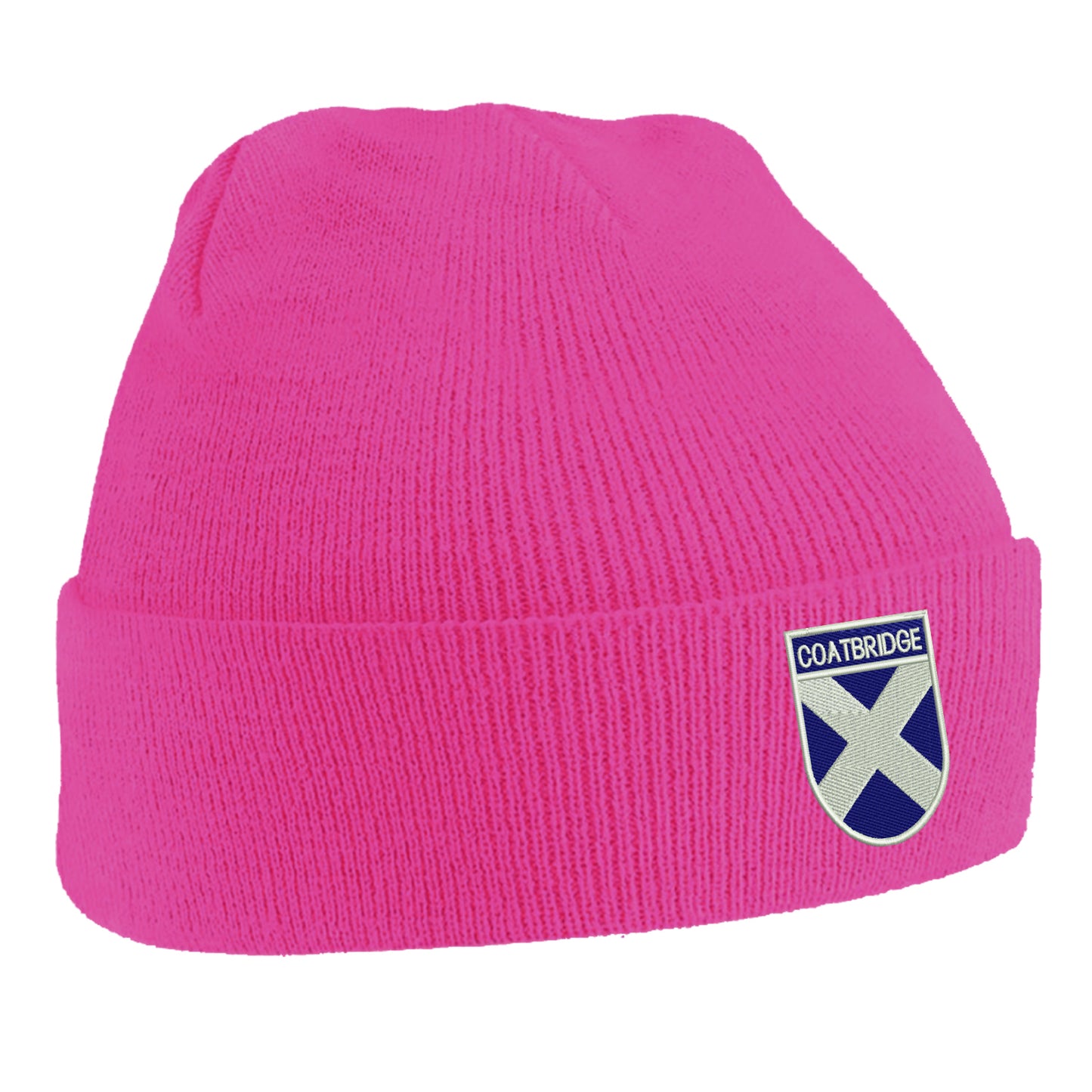 Coatbridge Flag of Scotland Shield Beanie Hat