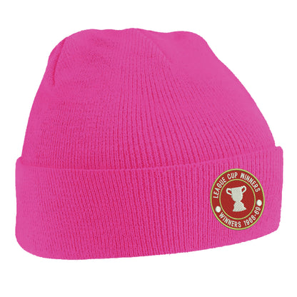 Retro Swindon Town Football League Cup Winners 1969 Embroidered Beanie Hat