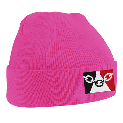 Black Country Flag Embroidered Beanie Hat