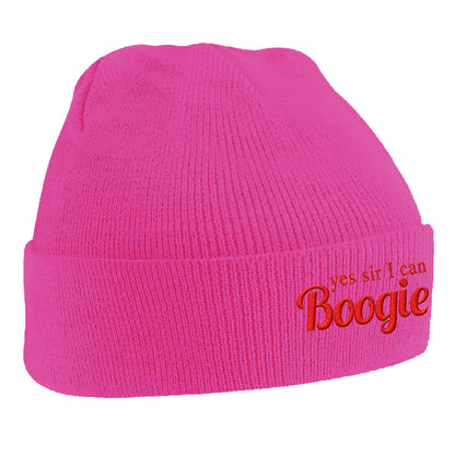 Yes Sir I Can Boogie Retro 70s 80s Disco Dancing Beanie Hat