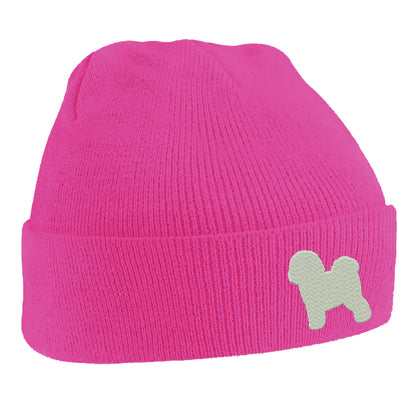 Bichon Frise Embroidered Beanie Hat