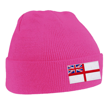 Royal Navy White Ensign Flag Beanie Hat