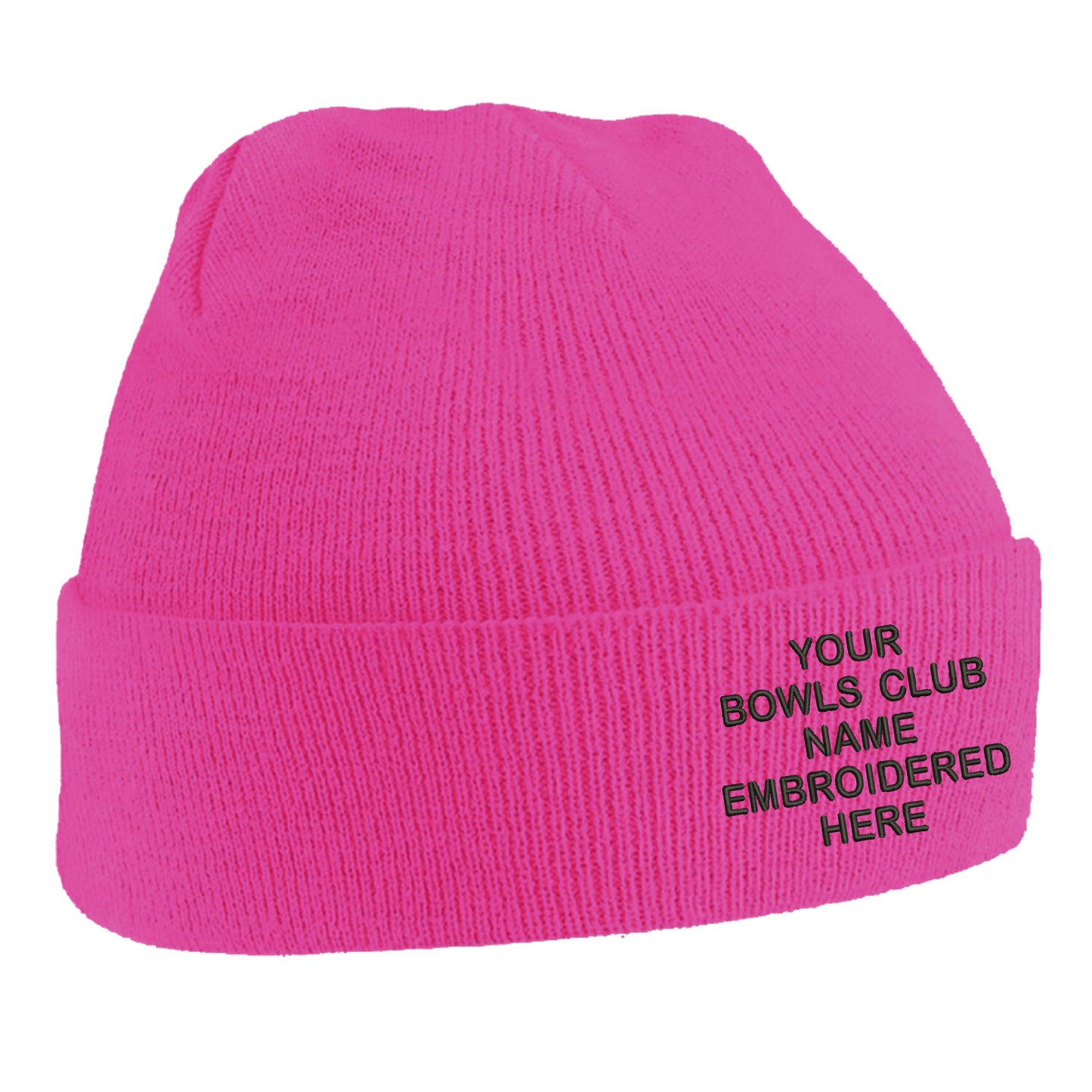 Personalised Bowls Club Beanie Hat