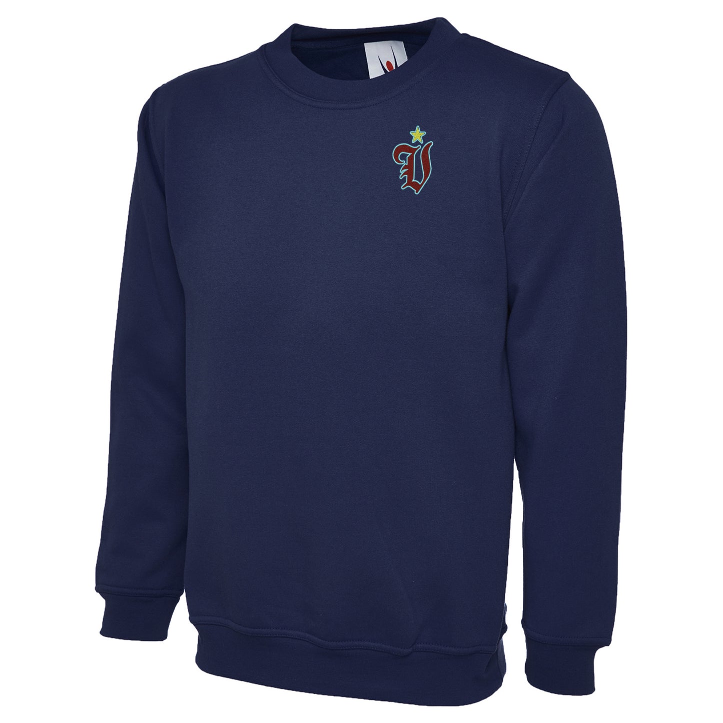 Retro Aston Villa European Cup Star Embroidered Classic Sweatshirt