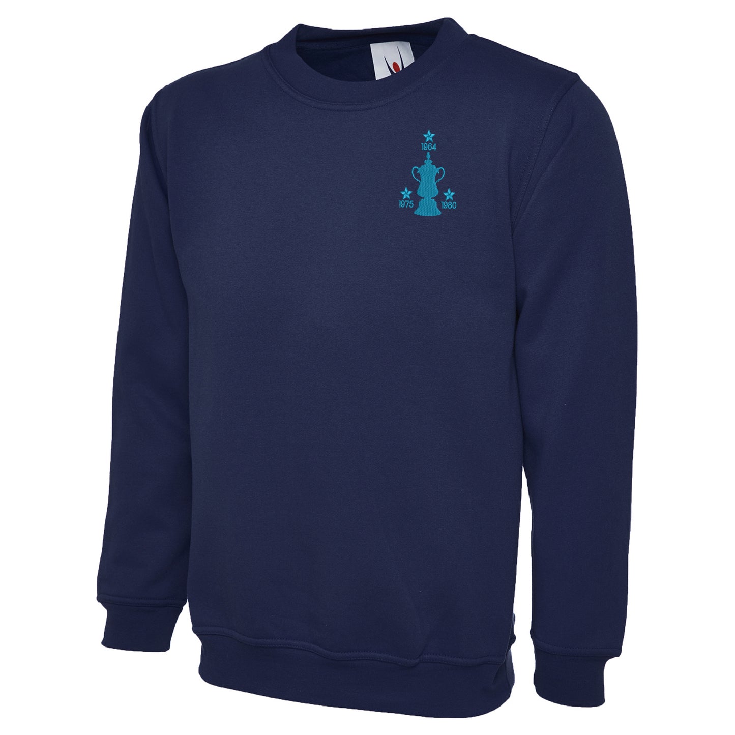 Retro West Ham Three Time Cup Winners Embroidered Classic Sweatshirt