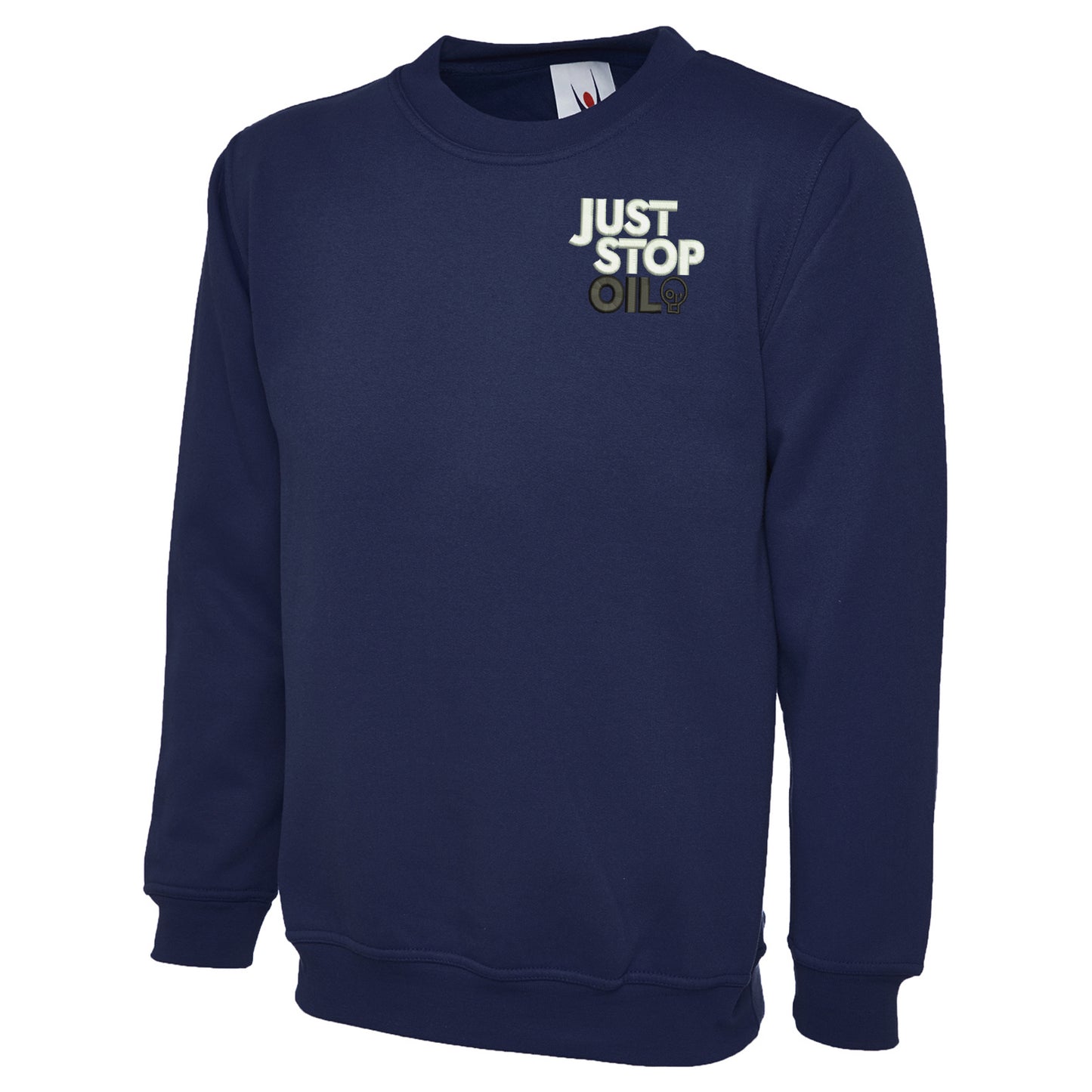 Just Stop Oil Embroidered Classic Sweatshirt
