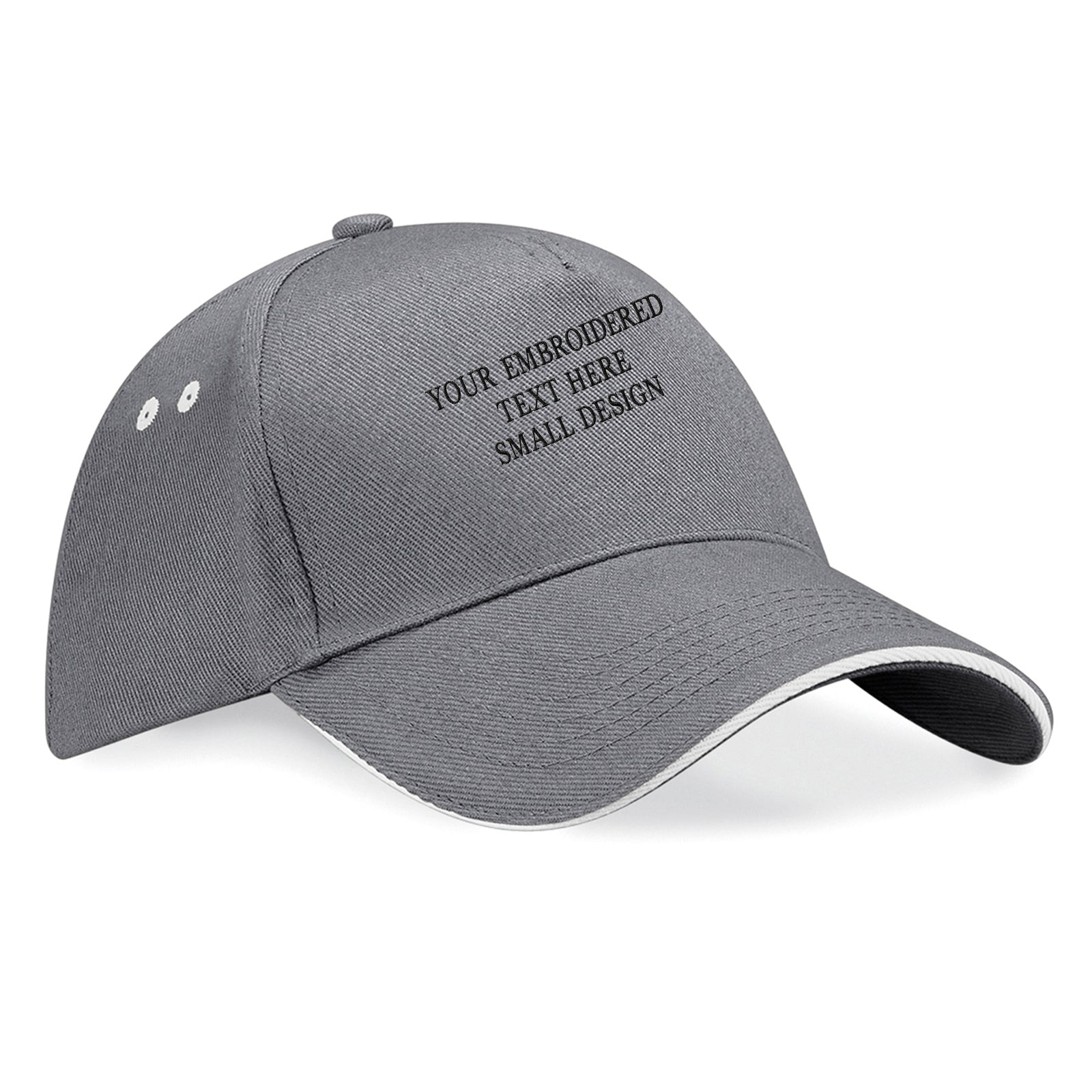 Personalised Custom Small Text Baseball Cap