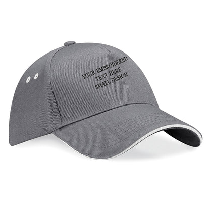 Personalised Custom Small Text Baseball Cap