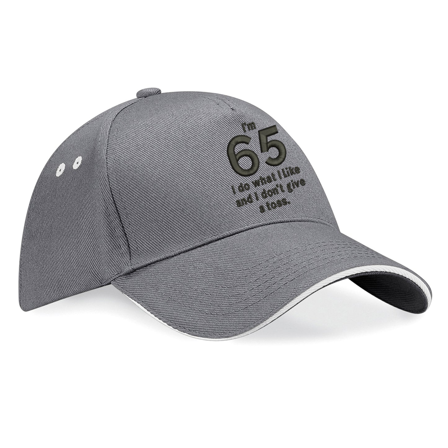 I'm 65 I Do What I Like and I Don't Give a Toss Embroidered Baseball Cap