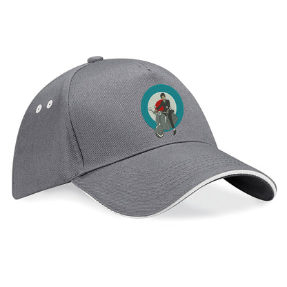 Retro MOD Scooter Embroidered Baseball Cap
