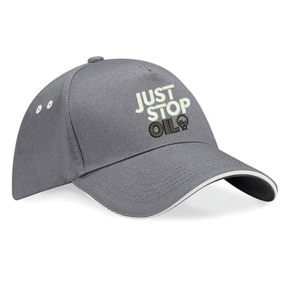 Just Stop Oil Embroidered Baseball Cap