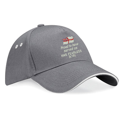 Proud to Have Served on HMS Fearless (L10) Baseball Cap