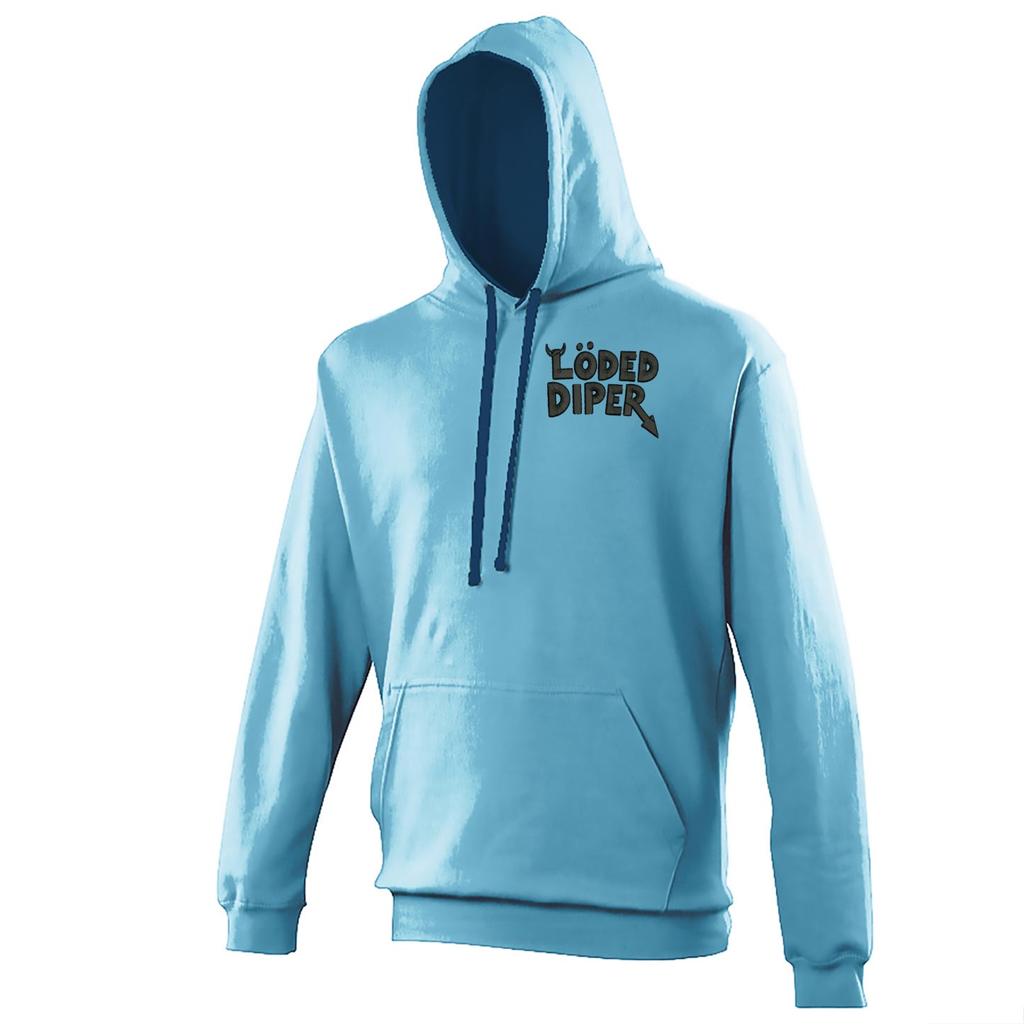 Loded Diper Rock Band Contrast Hoodie 