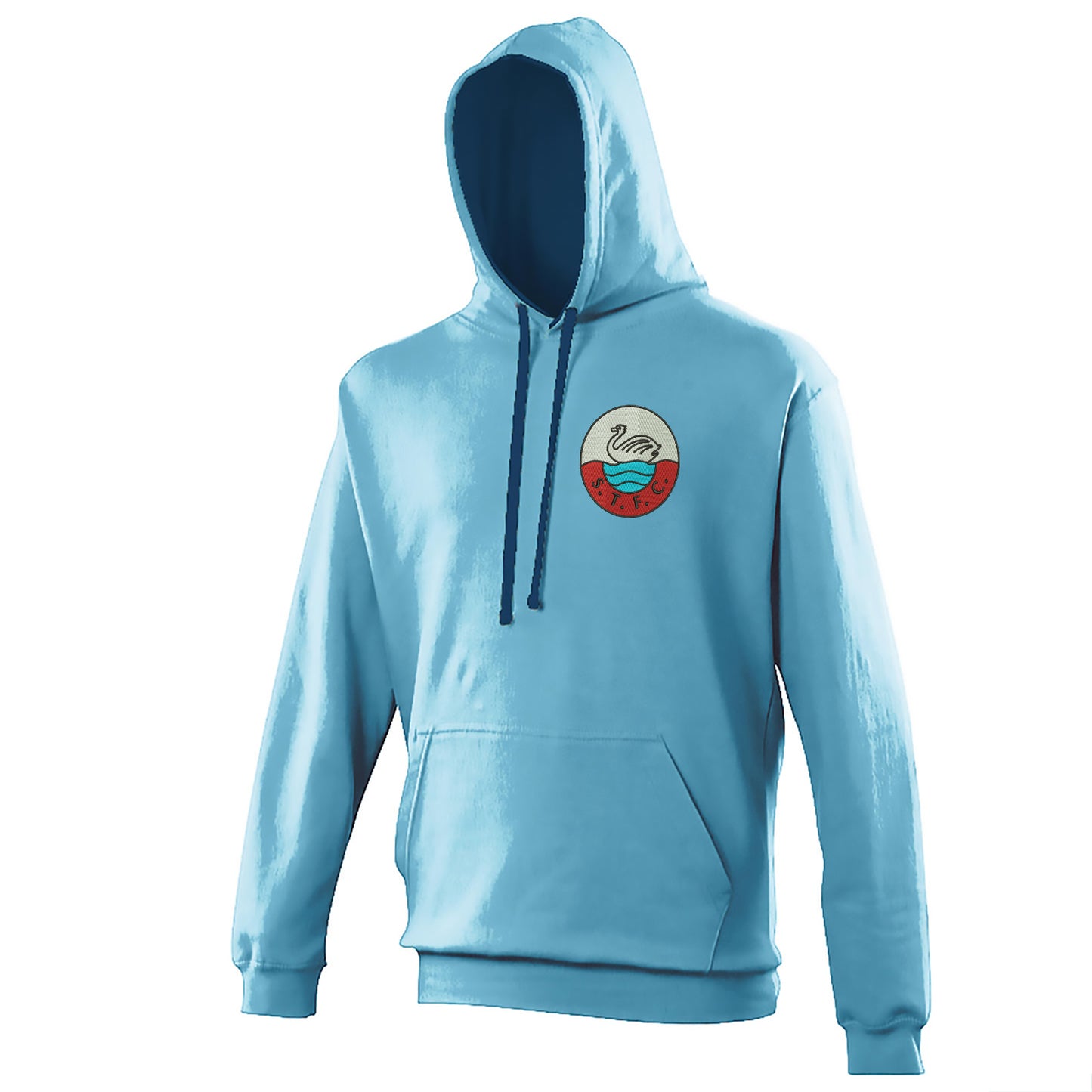 Retro Swansea 1960s Embroidered Contrast Hoodie