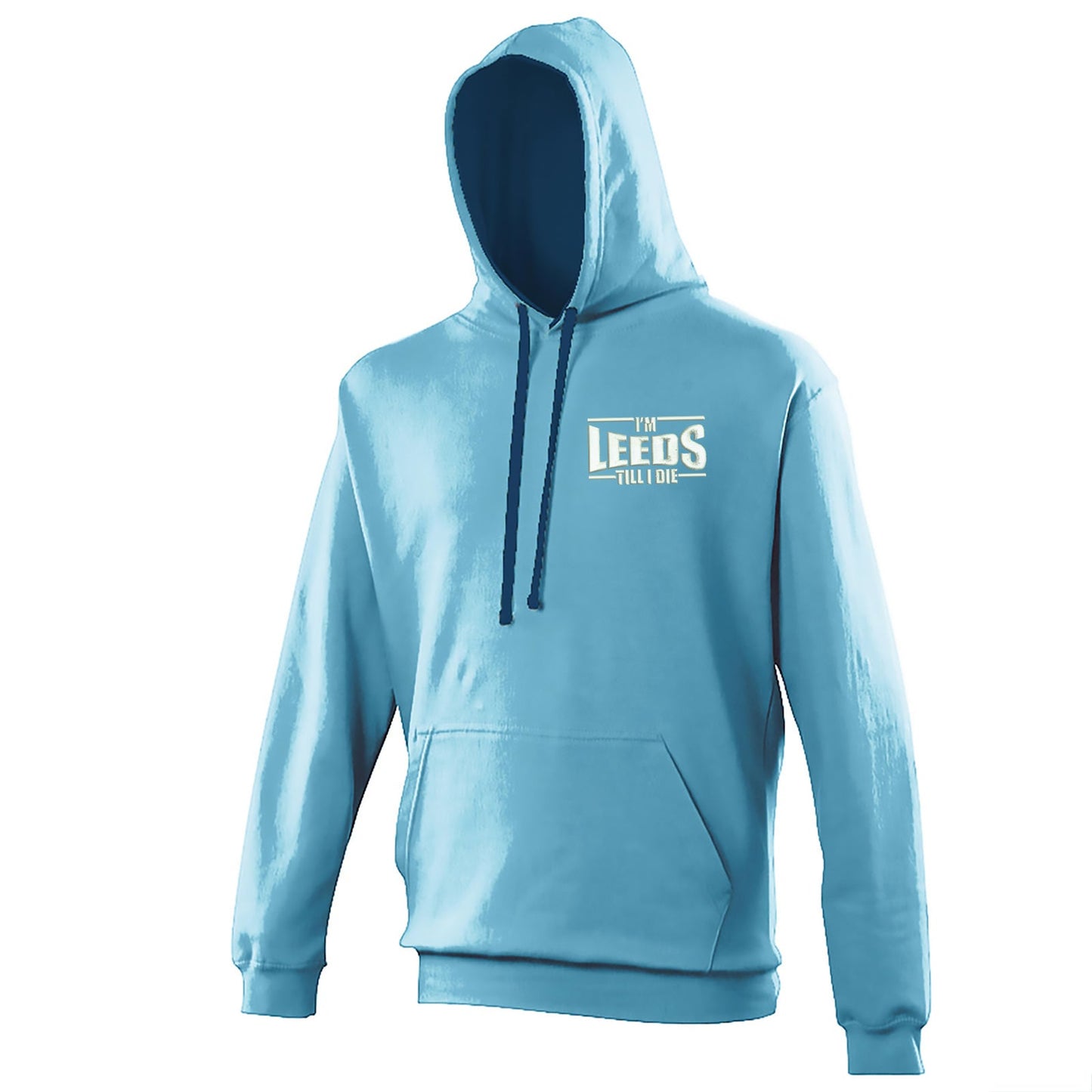 I'm Leeds Till I Die Embroidered Contrast Hoodie