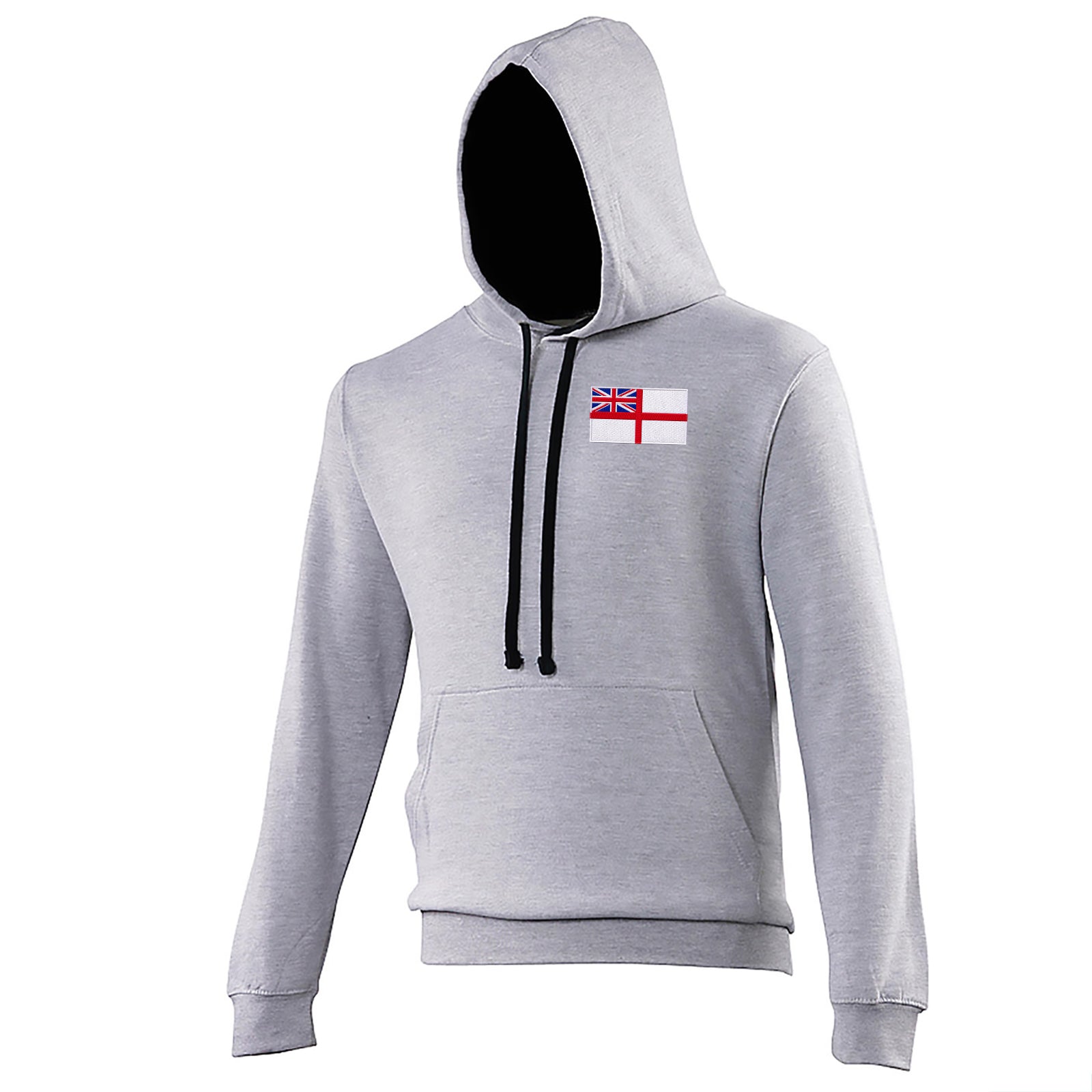 Royal Navy White Ensign Flag Contrast Hoodie