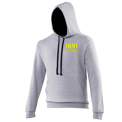 Army Veteran Contrast Hoodie 