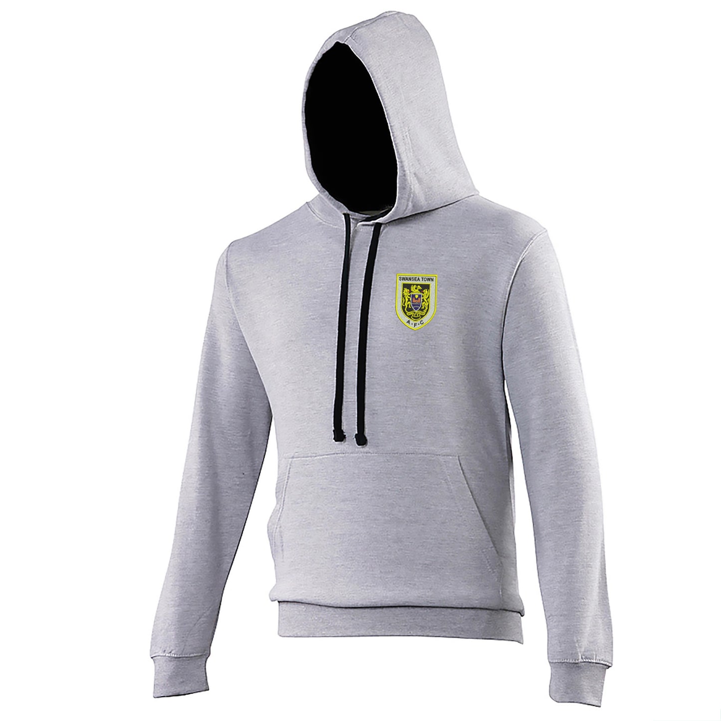 Retro Swansea 1922 Embroidered Contrast Hoodie