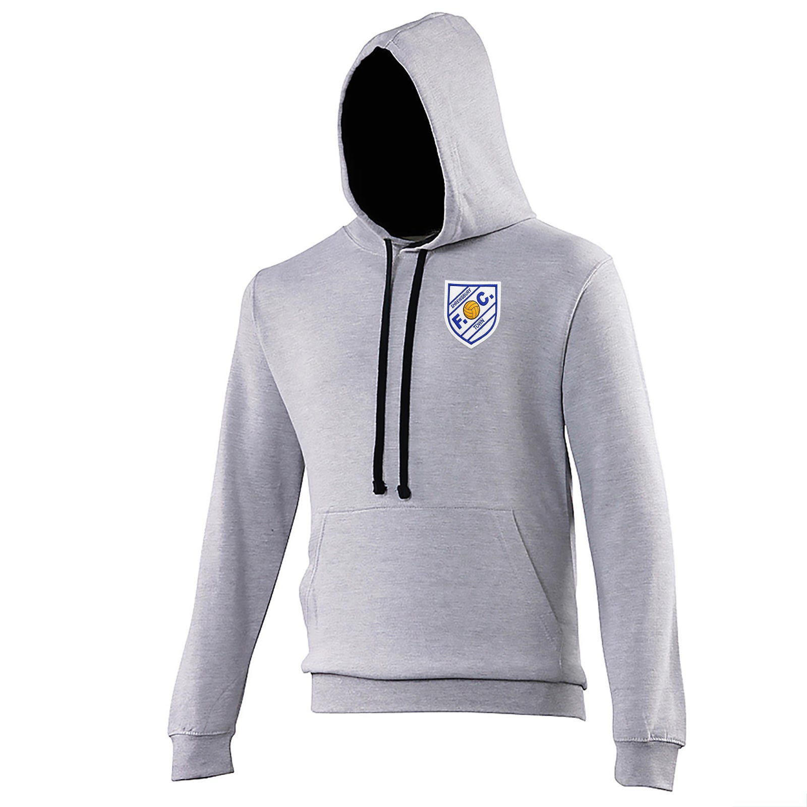 Old School Shrewsbury Town Football Contrast Hoodie