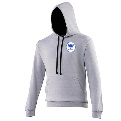 Old School Carlisle United Football Contrast Hoodie