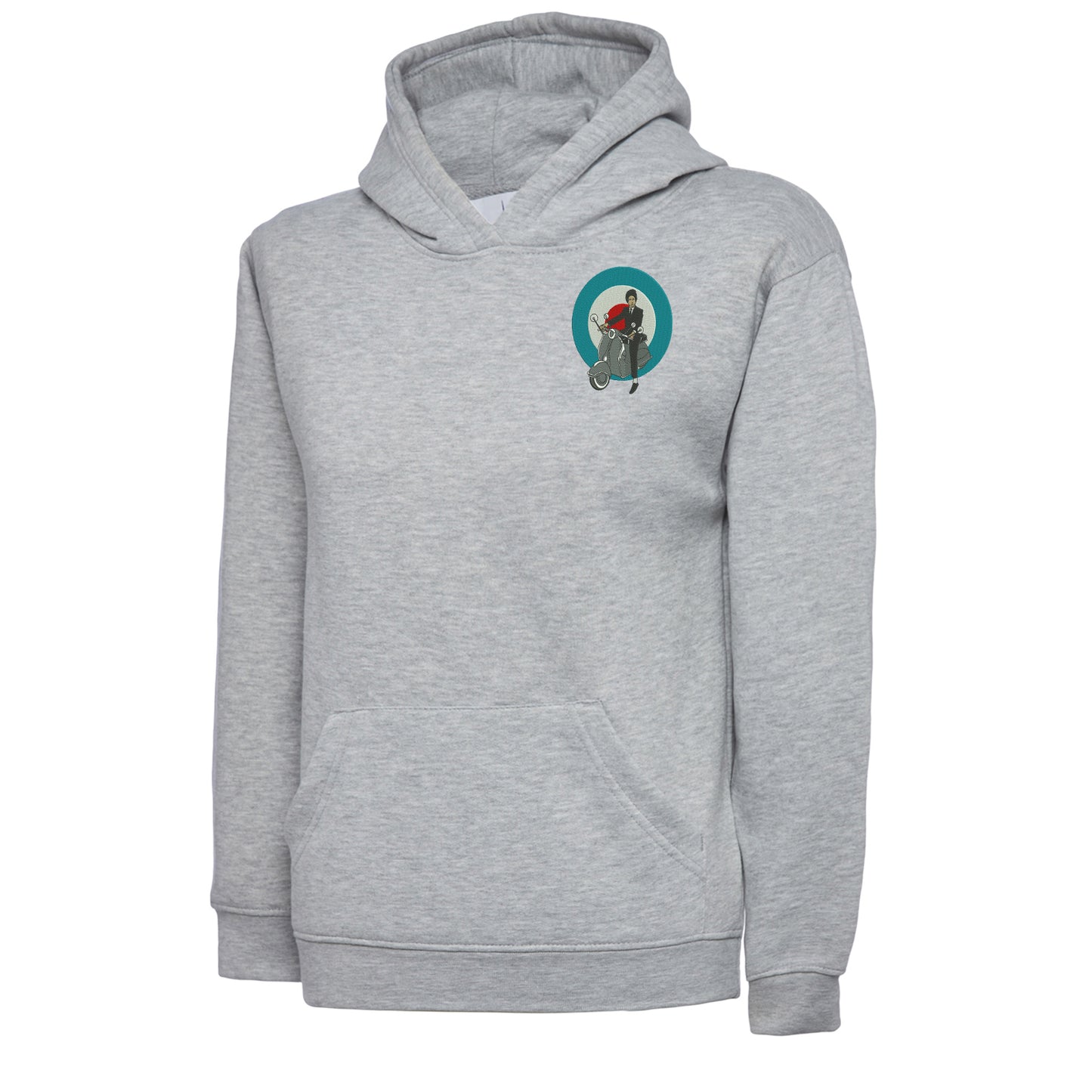 Retro MOD Scooter Embroidered Children's Hoodie