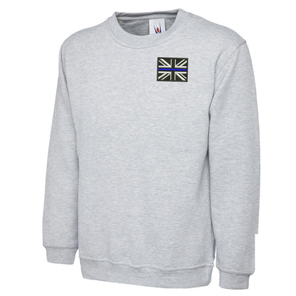 Thin Blue Line Union Jack Embroidered Classic Sweatshirt