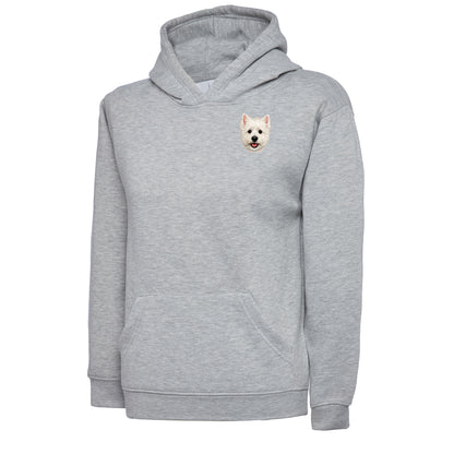 Children's Westie Dog Face Hoodie