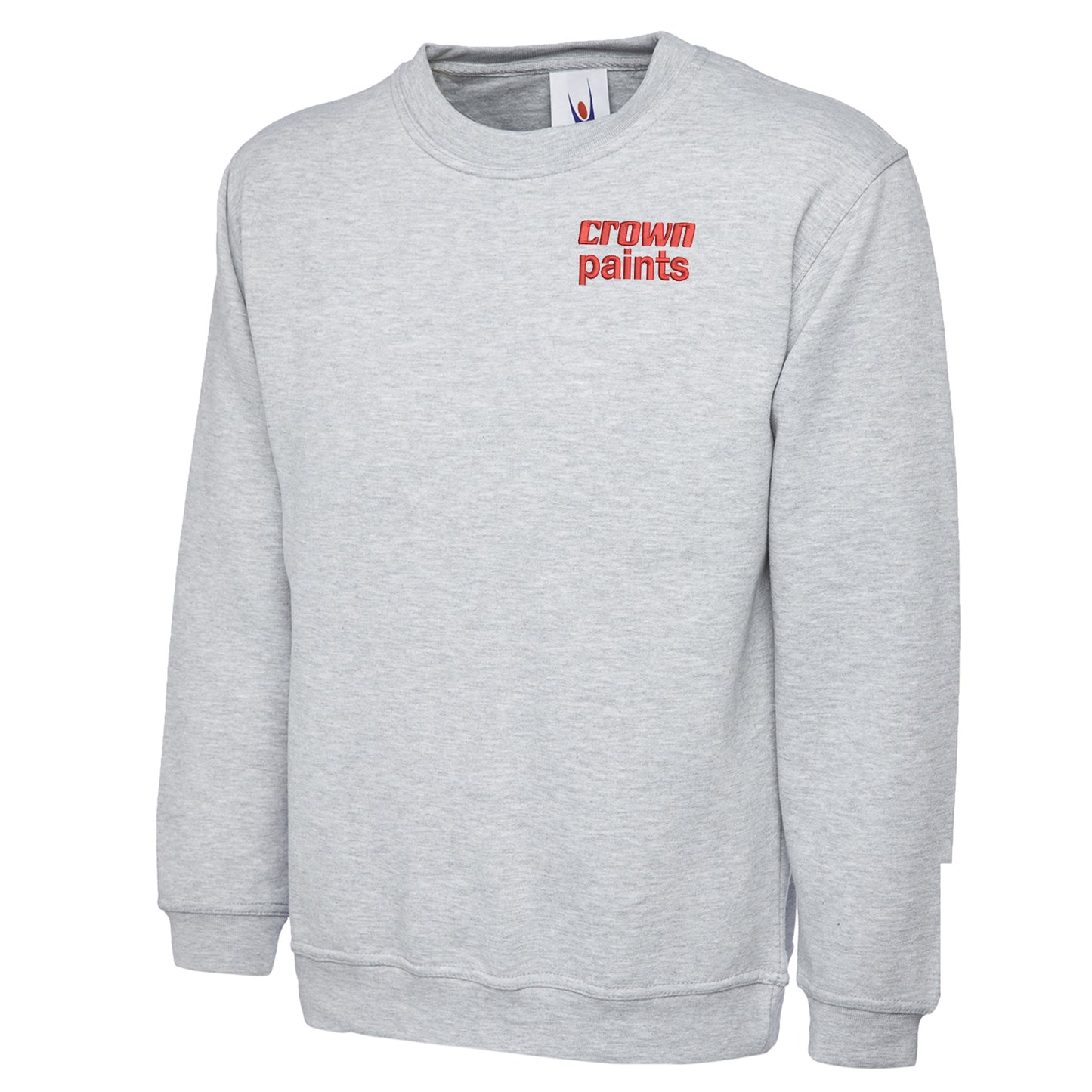 Retro Crown Paints Embroidered Classic Sweatshirt