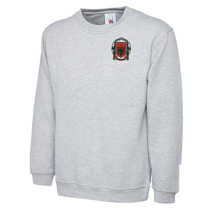 Retro Albania 1935 Embroidered Classic Sweatshirt