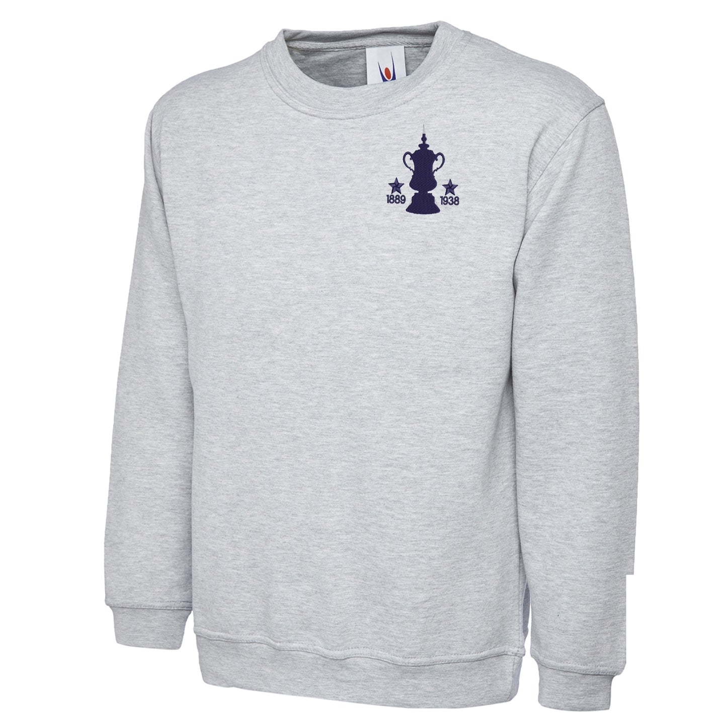 Retro Preston Two Time Cup Winners Embroidered Classic Sweatshirt