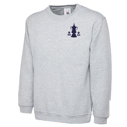 Retro Preston Two Time Cup Winners Embroidered Classic Sweatshirt