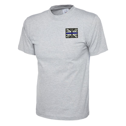 Thin Blue Line Union Jack Embroidered Children's T-Shirt