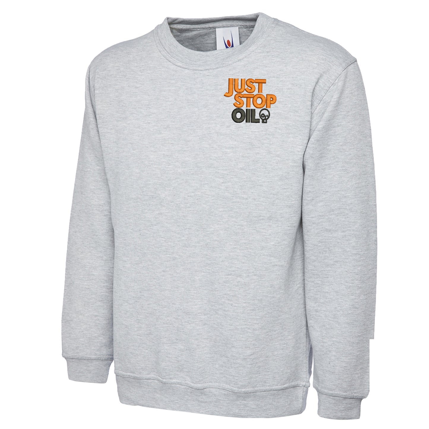 Just Stop Oil Embroidered Classic Sweatshirt