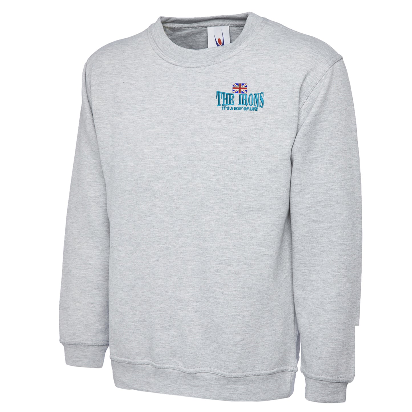 The Irons It's Way of Life Union Jack Embroidered Classic Sweatshirt