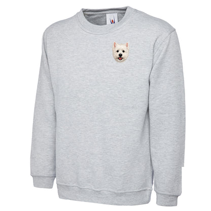 Westie Dog Face Sweatshirt 