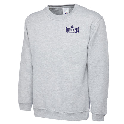 Rock Apes It's a Way of Life Embroidered Classic Sweatshirt