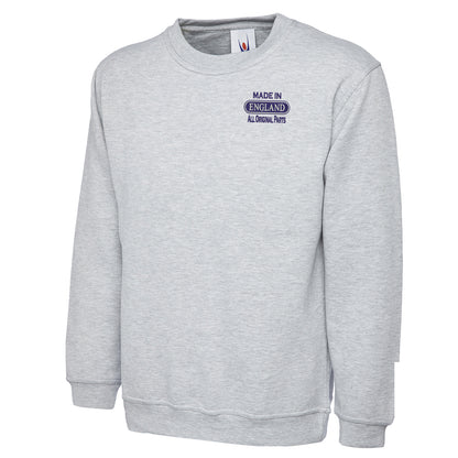 Made in England All Original Parts Embroidered Classic Sweatshirt