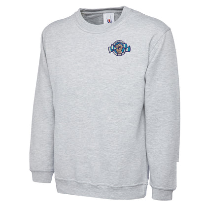 Sky Blues Keep The Faith Embroidered Classic Sweatshirt