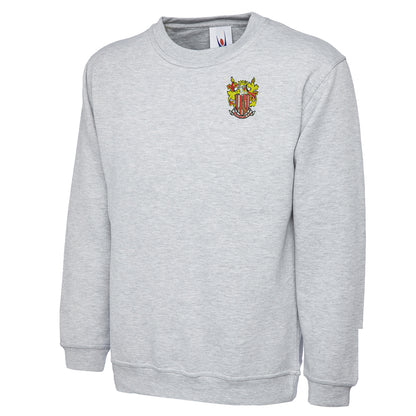 Retro Stevenage 1976 Embroidered Classic Sweatshirt