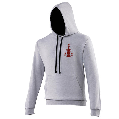 Retro West Ham Three Time Cup Winners Embroidered Contrast Hoodie